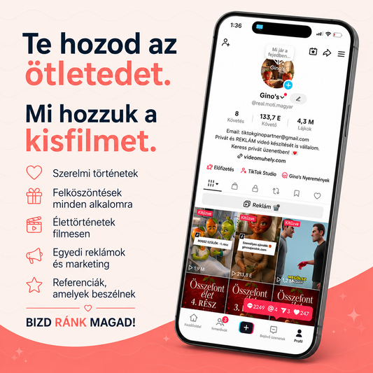 VIDEÓ+ | Egyedi videó készítés ajándékba